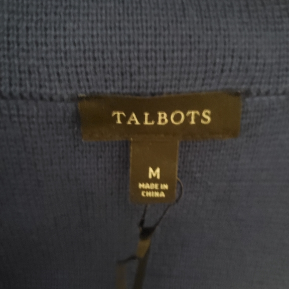 Talbots blue long sweater. NWT - Picture 4 of 6